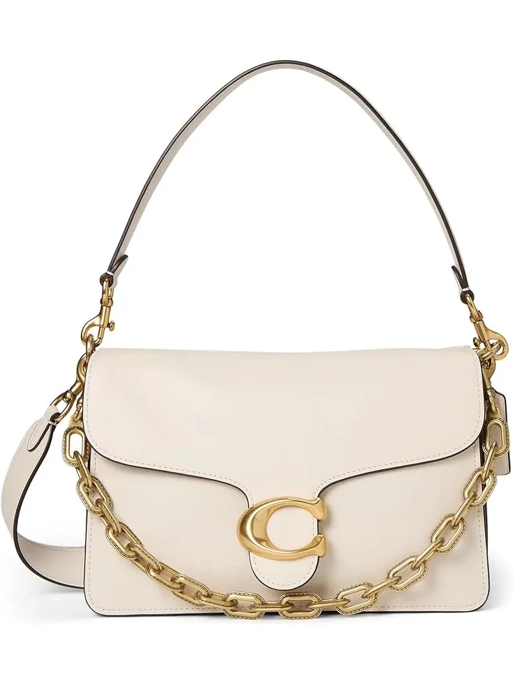 Женская сумка через плечо COACH Chain Tabby — изображение 1 из 6, мел