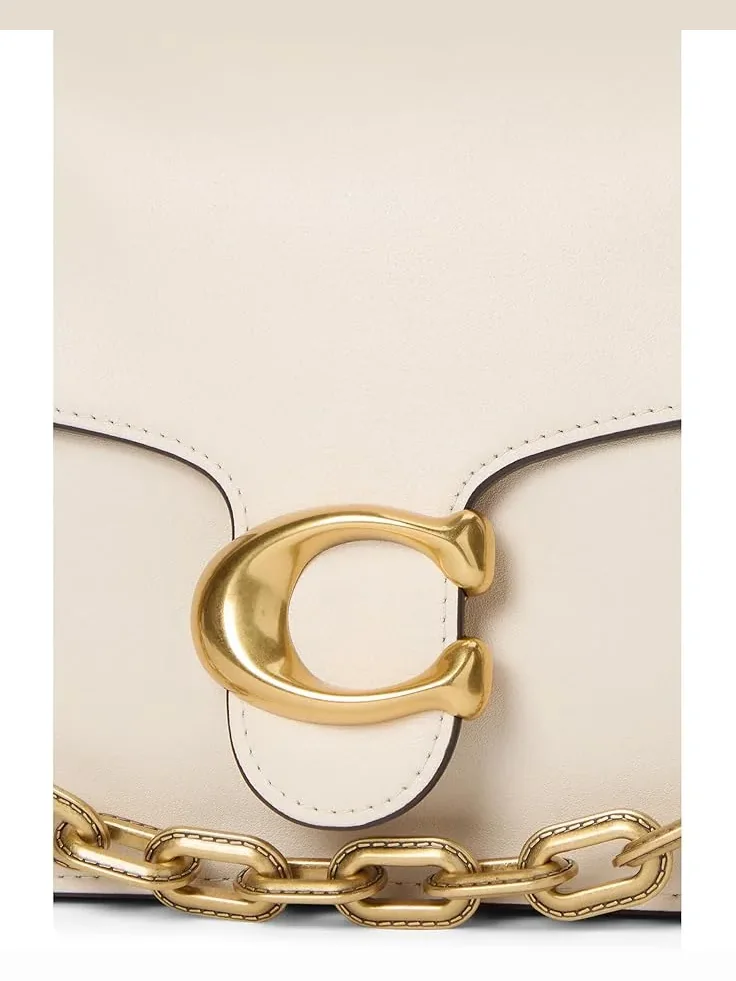 Женская сумка через плечо COACH Chain Tabby — изображение 4 из 6, мел