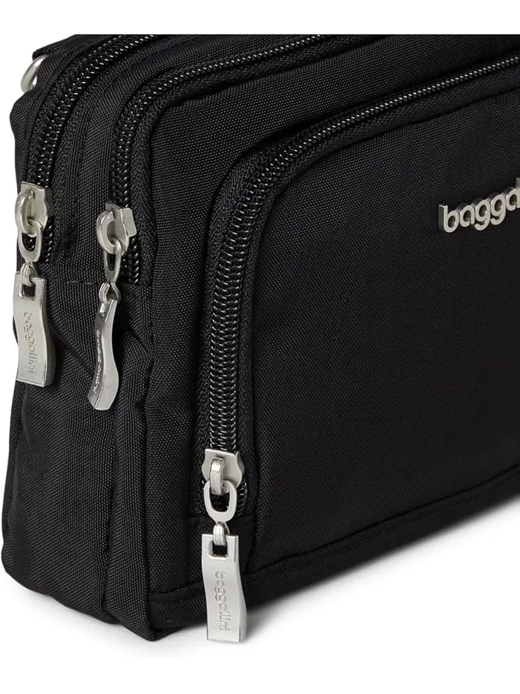 Женский кошелек-кроссбоди Trifecta RFID Baggallini — изображение 4 из 4, черный