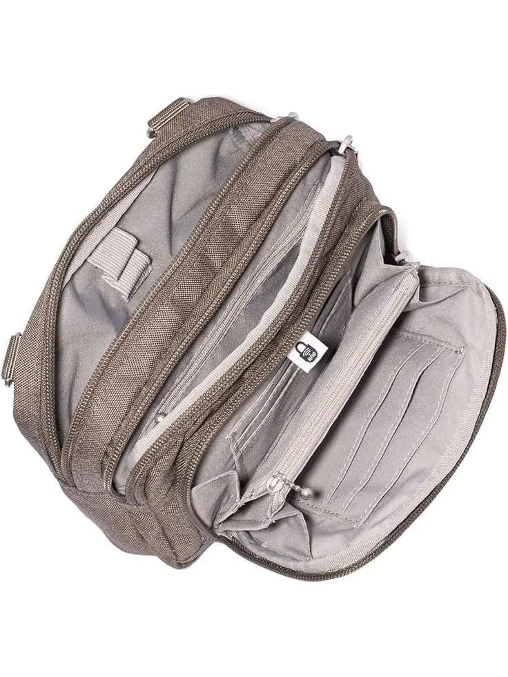 Женский кошелек-кроссбоди Trifecta RFID Baggallini — изображение 3 из 6, коричневый