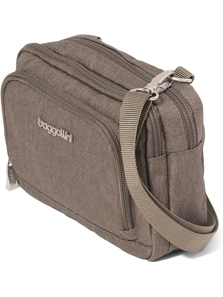 Женский кошелек-кроссбоди Trifecta RFID Baggallini — изображение 4 из 6, коричневый