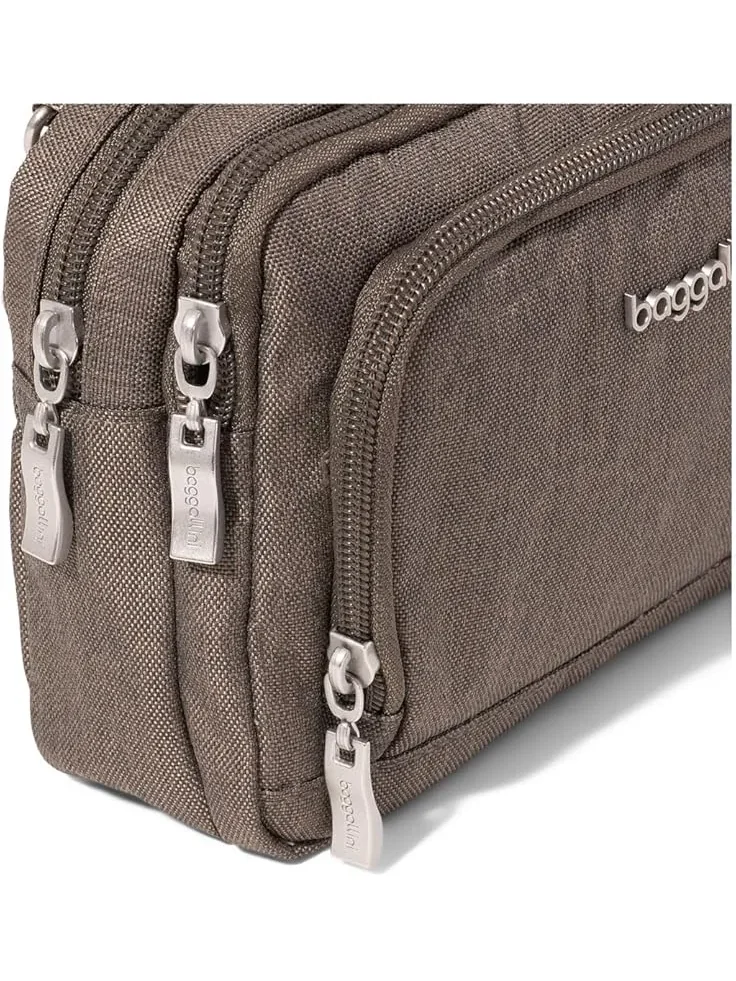 Женский кошелек-кроссбоди Trifecta RFID Baggallini — изображение 5 из 6, коричневый