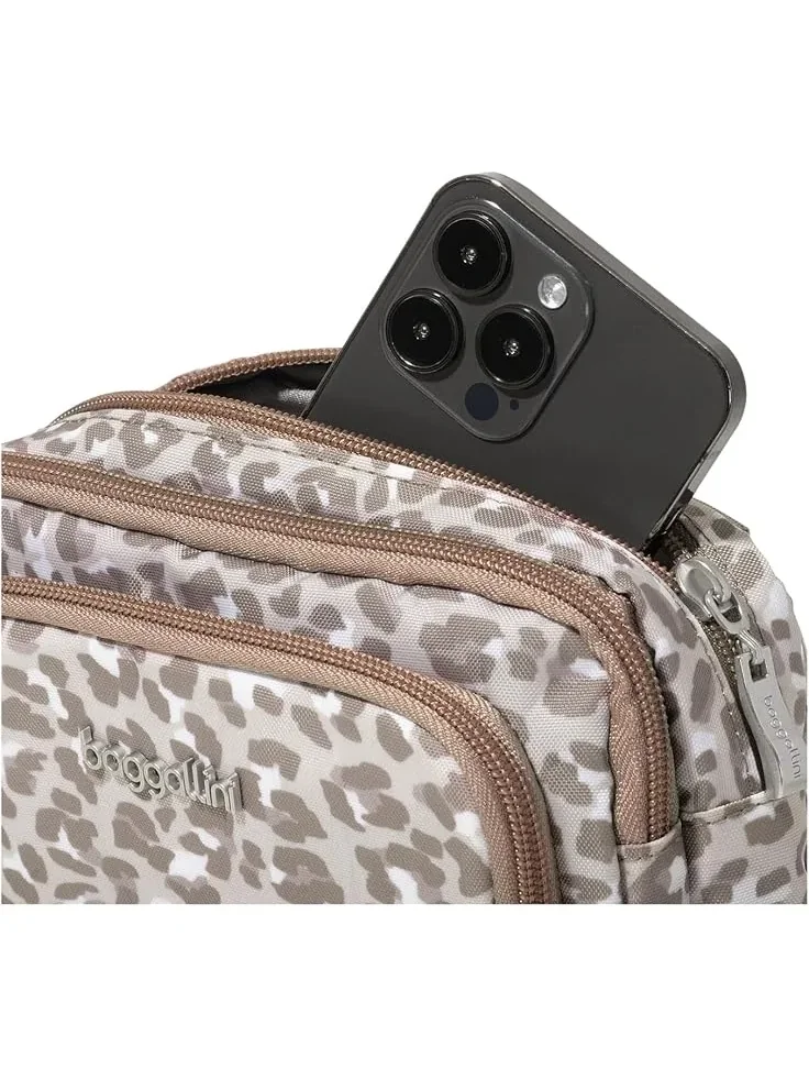 Женский кошелек-кроссбоди Trifecta RFID Baggallini — изображение 5 из 5, коричневый