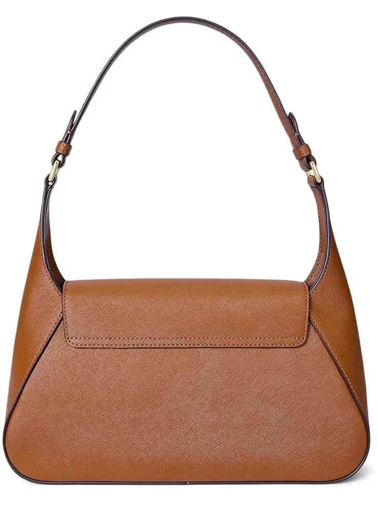 Женская сумка через плечо Crosshatch Medium Schylar Lauren Ralph Lauren — изображение 2 из 5, бежевый