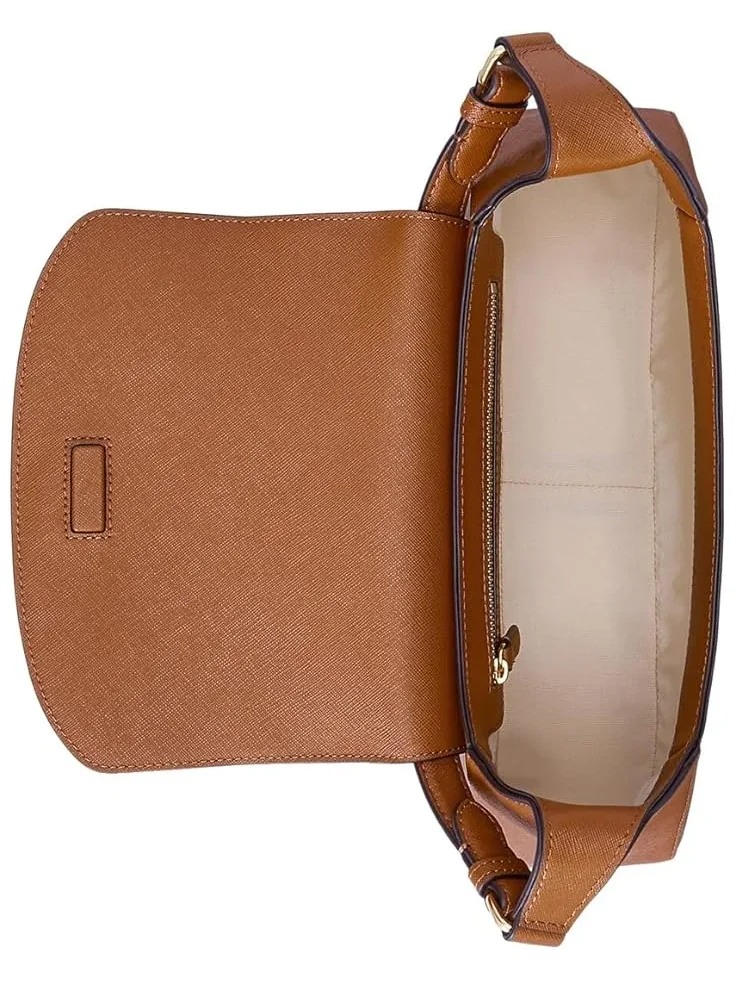 Женская сумка через плечо Crosshatch Medium Schylar Lauren Ralph Lauren — изображение 3 из 5, бежевый