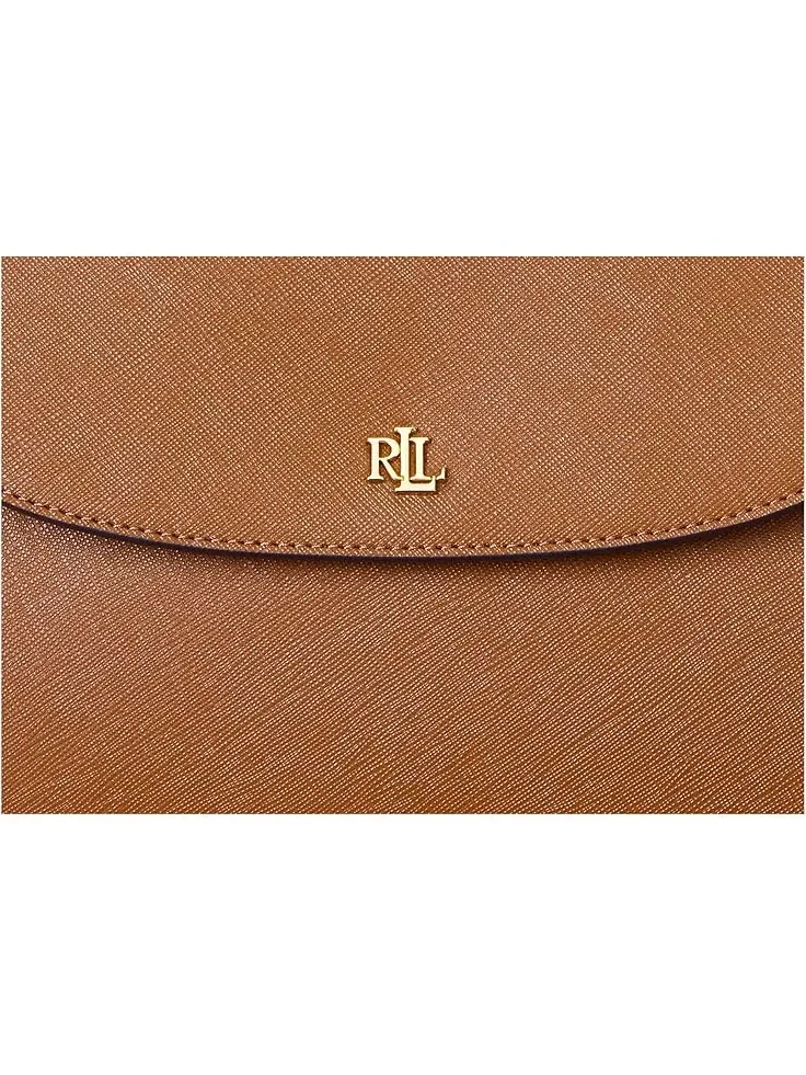 Женская сумка через плечо Crosshatch Medium Schylar Lauren Ralph Lauren — изображение 4 из 5, бежевый