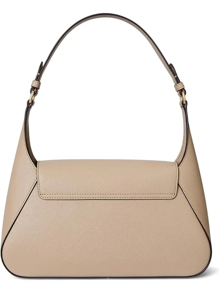 Женская сумка через плечо Crosshatch Medium Schylar Lauren Ralph Lauren — изображение 2 из 5, бежевый
