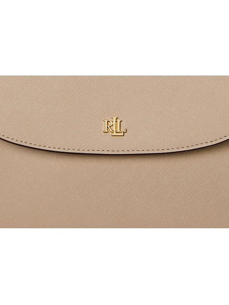 Женская сумка через плечо Crosshatch Medium Schylar Lauren Ralph Lauren — изображение 4 из 5, бежевый