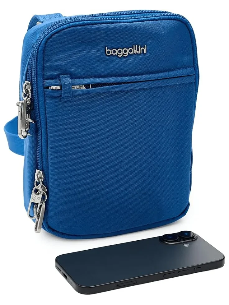 Женская противоугонная мини-сумка через плечо Securtex Everything Crossbody Baggallini — изображение 3 из 5, лазурит