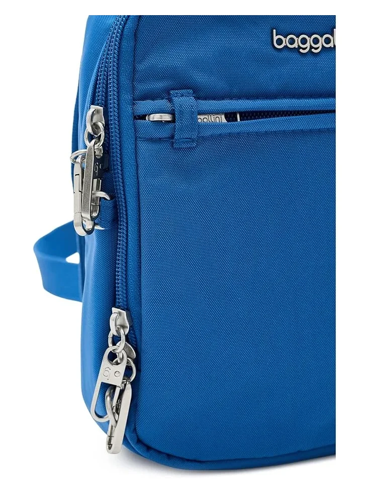 Женская противоугонная мини-сумка через плечо Securtex Everything Crossbody Baggallini — изображение 4 из 5, лазурит