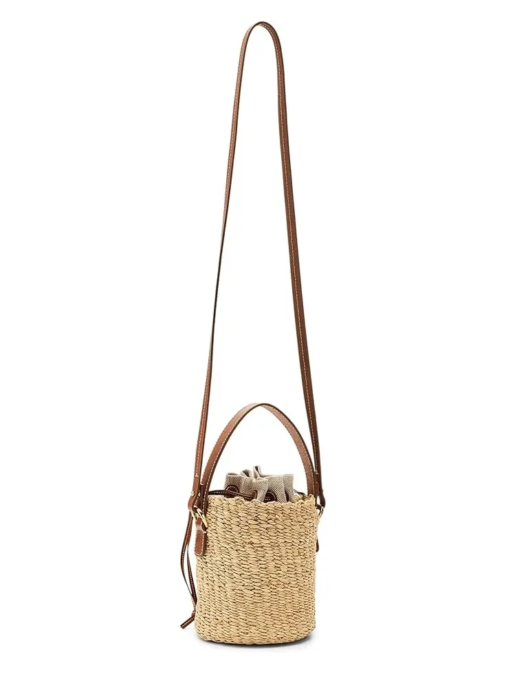 Женская мини-сумочка-корзинка из соломы Madewell — 2
