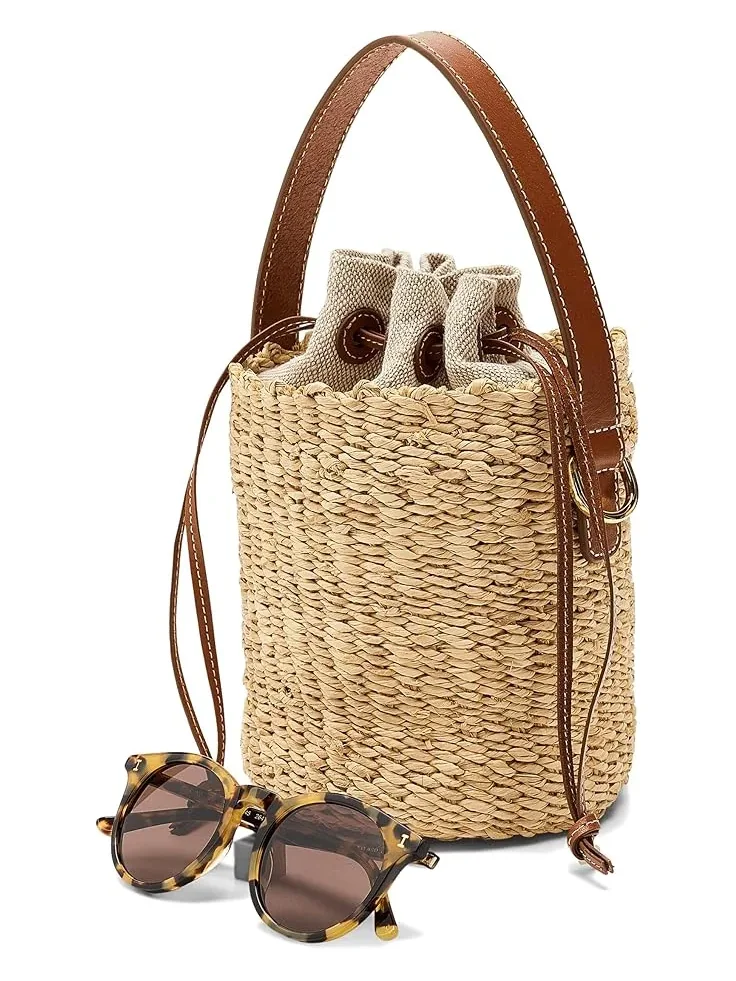 Женская мини-сумочка-корзинка из соломы Madewell — 3