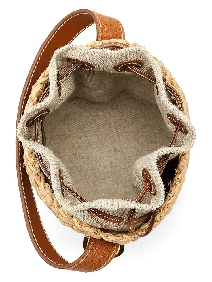 Женская мини-сумочка-корзинка из соломы Madewell — 5