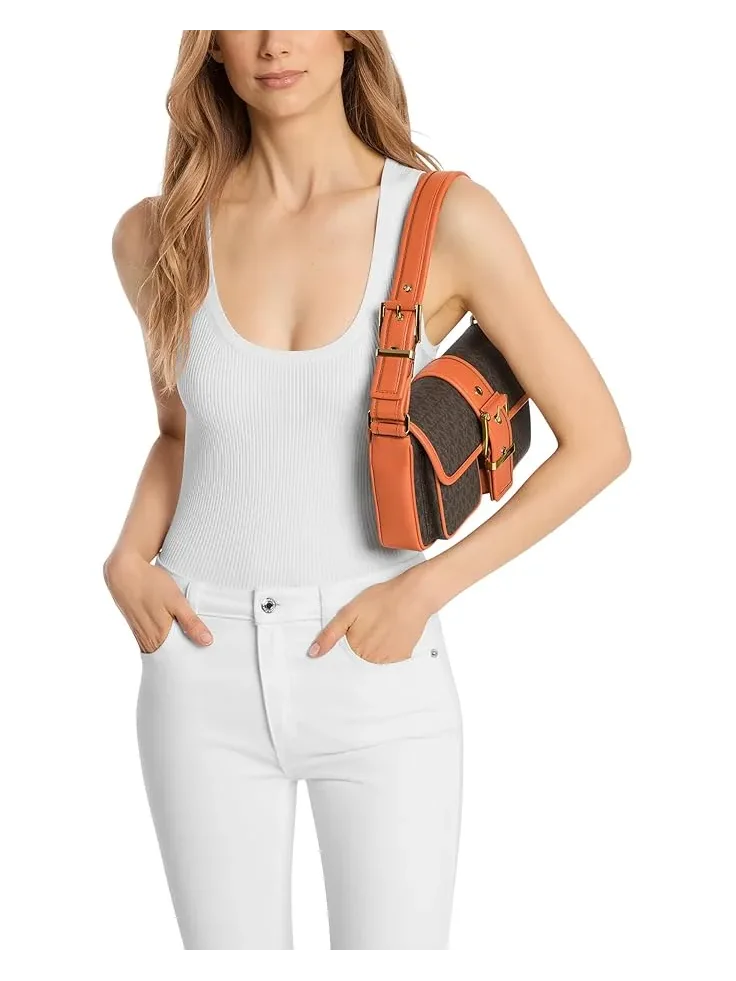 Women's MICHAEL Michael Kors Colby Medium Shoulder — изображение 4 из 4, оранжевый