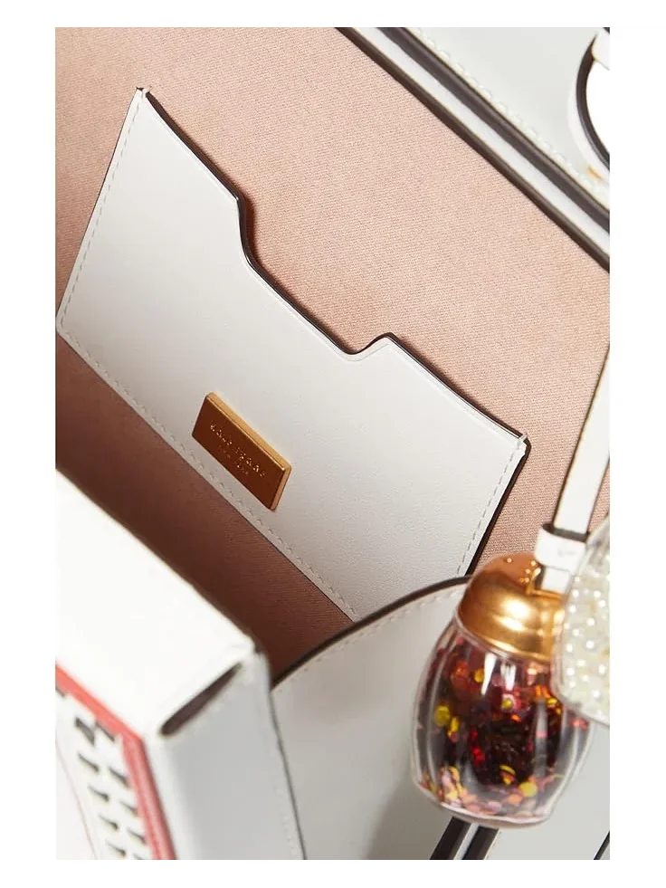 Women's Kate Spade New York Slice Printed Spazzolato Leather 3-D Pizza Box Top-Handle — 3