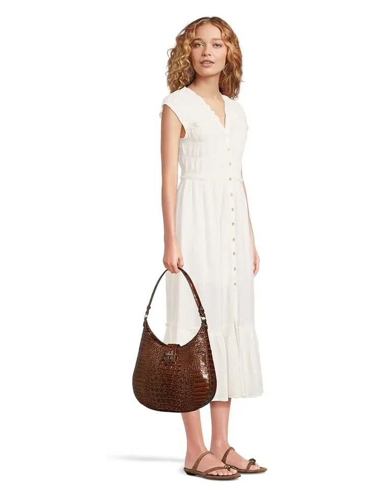Women's Brahmin Fallon Slim Shoulderbag — изображение 6 из 6, пекан