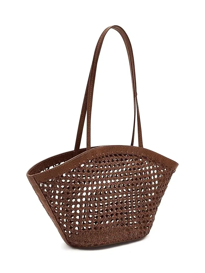 Сумка тоут плетеная Caning Market Madewell — изображение 2 из 5, коричневый