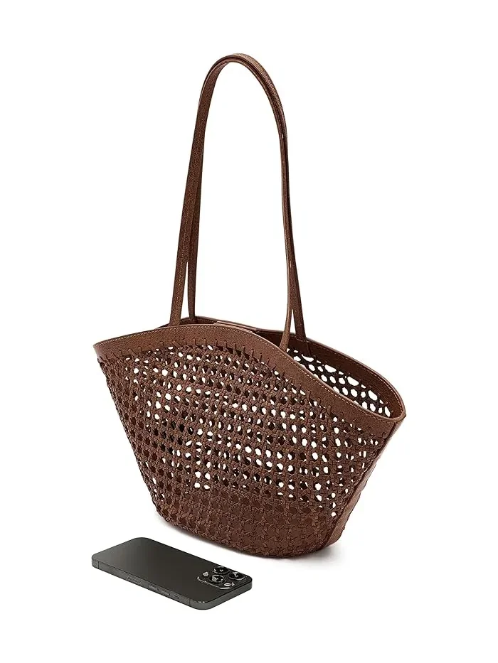 Сумка тоут плетеная Caning Market Madewell — изображение 3 из 5, коричневый
