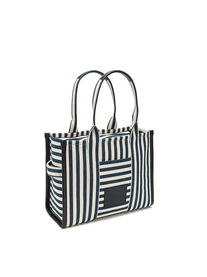 Сумка-тоут полосатая The Stripe Canvas Large Marc Jacobs — изображение 2 из 5, синий мульти