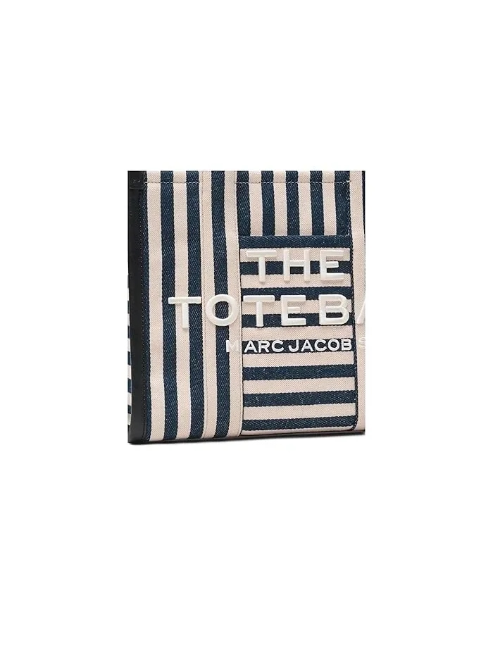 Сумка тоут из канваса The Stripe Canvas Medium Marc Jacobs — изображение 3 из 5, синий мульти