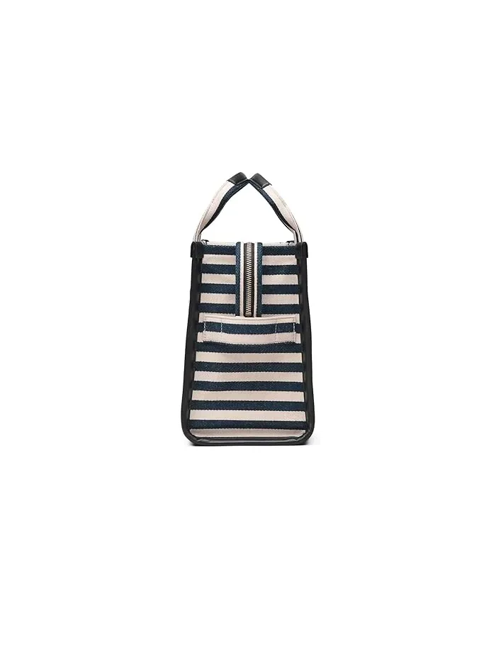 Сумка тоут из канваса The Stripe Canvas Medium Marc Jacobs — изображение 4 из 5, синий мульти