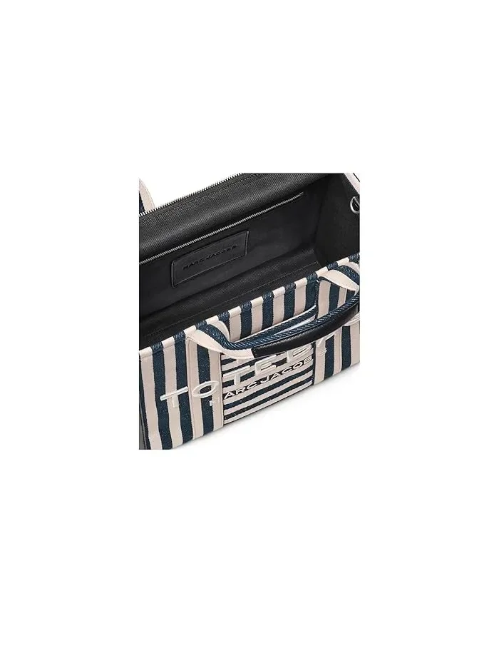Сумка тоут из канваса The Stripe Canvas Medium Marc Jacobs — изображение 5 из 5, синий мульти