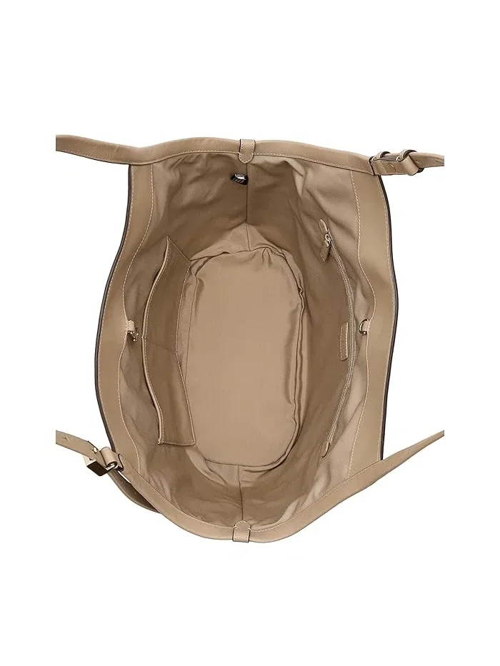 Сумка-тоут из натуральной кожи Deco Fine Grain Leather Tulip Tote Kate Spade New York — изображение 5 из 5, черничный
