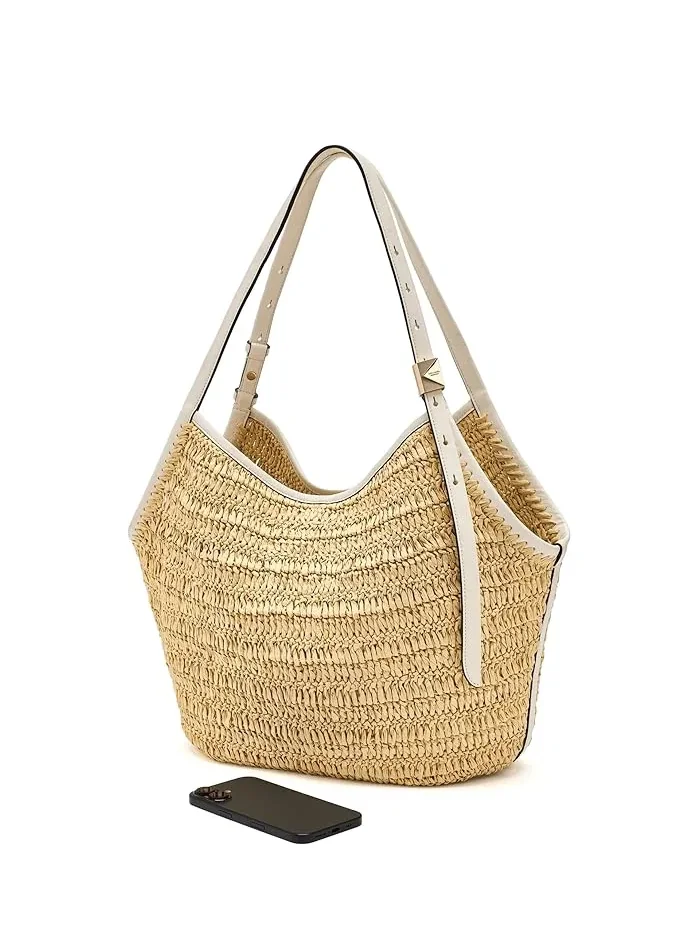 Сумка-тоут соломенная Deco Straw Tulip Tote Kate Spade New York — изображение 3 из 5, прозрачный