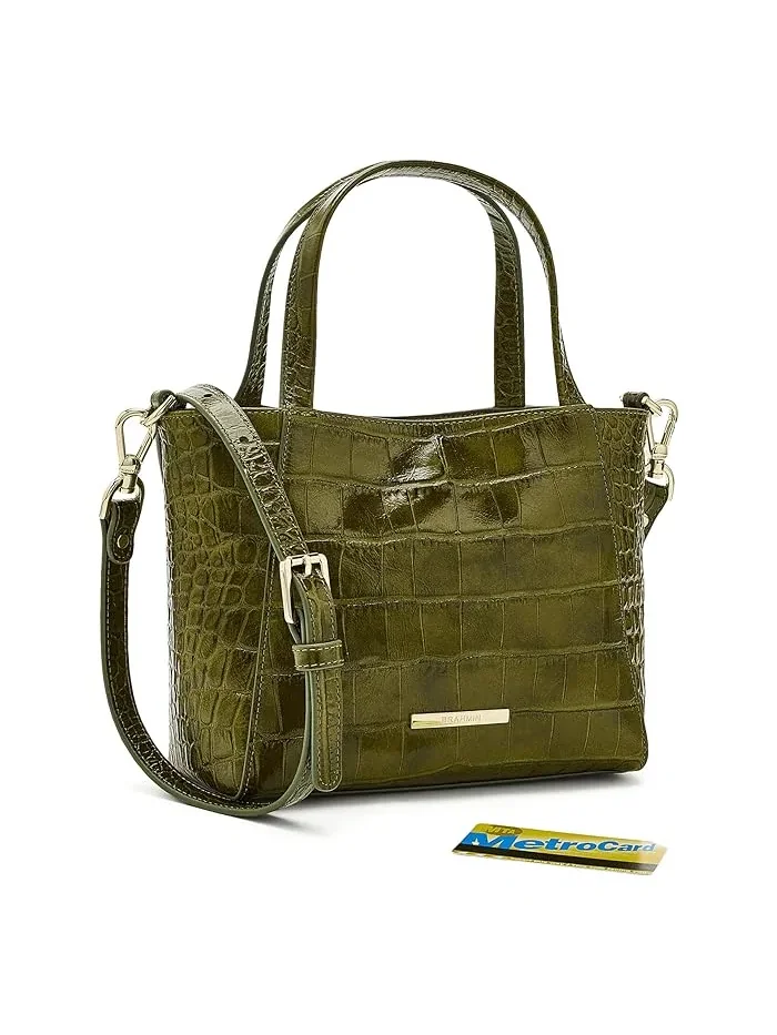 Сумка тоут Small Mona Brahmin — изображение 3 из 5, оливковый