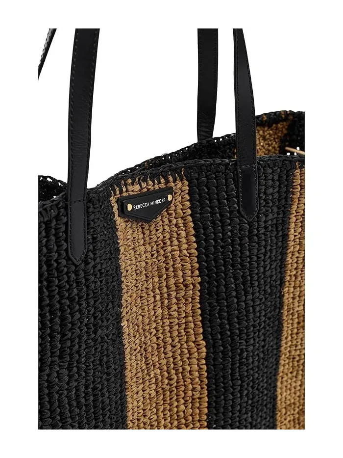 Сумка тоут Large Tote Rebecca Minkoff — изображение 4 из 5, черный/коричневый