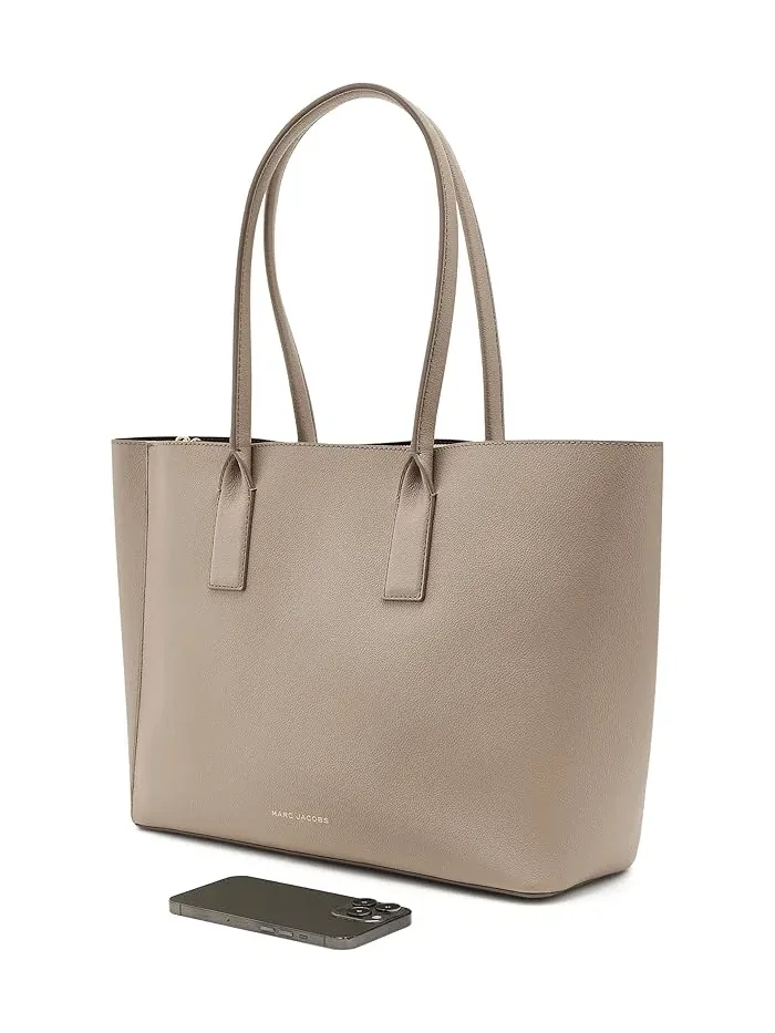 Сумка тоут кожаная The Pop J Marc Work Tote Marc Jacobs — изображение 3 из 5, слат