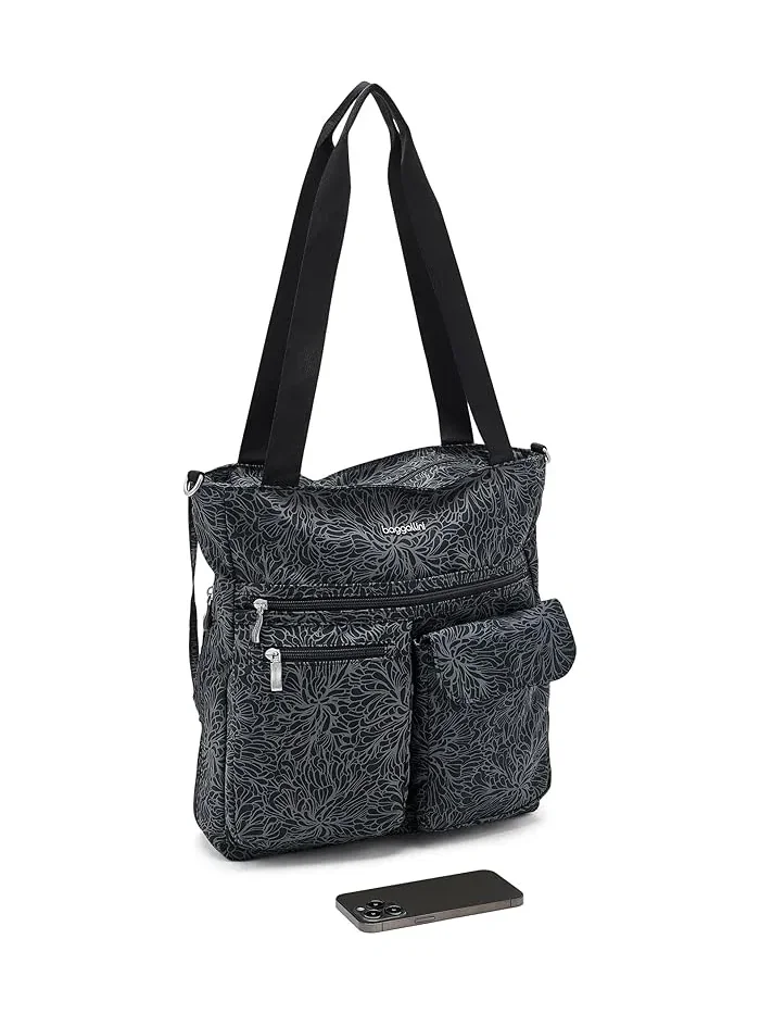 Сумка тоут Modern Everywhere Baggallini — изображение 3 из 5, полуночный цветок