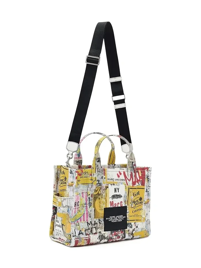 Тоут сумка холщовая The Pop Americana Canvas Medium Marc Jacobs — изображение 2 из 5, белый мульти
