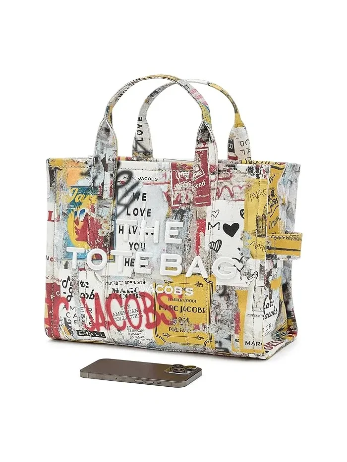 Тоут сумка холщовая The Pop Americana Canvas Medium Marc Jacobs — изображение 3 из 5, белый мульти