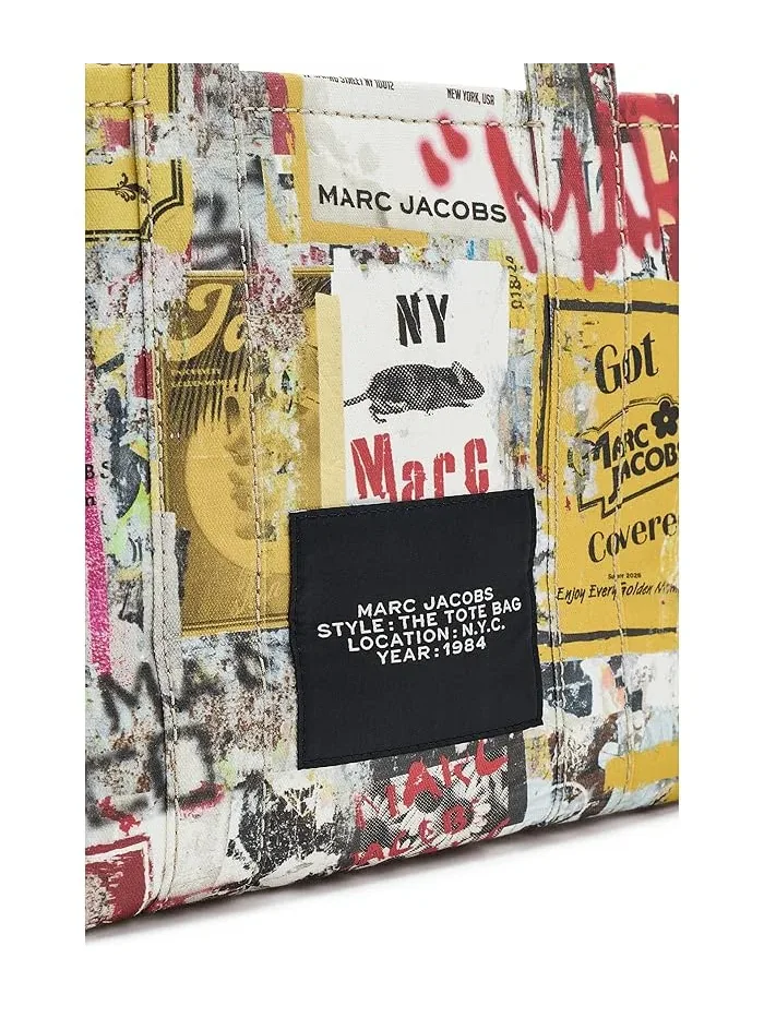 Тоут сумка холщовая The Pop Americana Canvas Medium Marc Jacobs — изображение 4 из 5, белый мульти