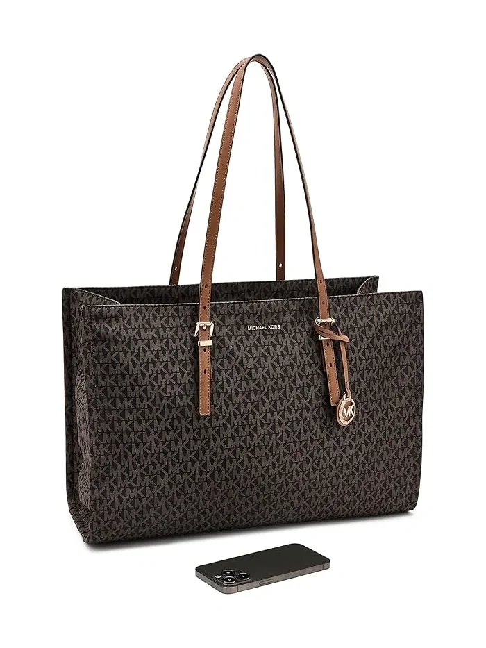 Сумка тоут многофункциональная Zadie Large East West MICHAEL Michael Kors — изображение 3 из 5, коричневый