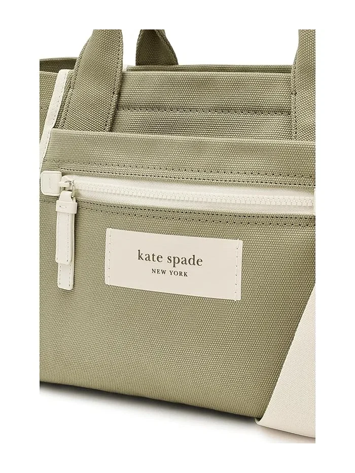 Сумка тоут из холста модель Dash Kate Spade New York — изображение 4 из 5, аквамариновый