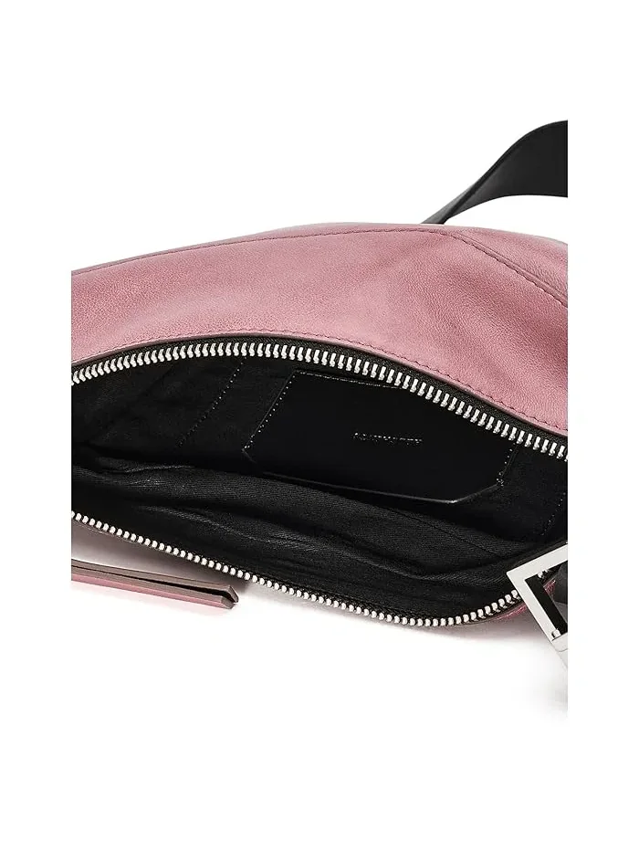 Сумка кроссбоди Luna из ягненка кожи AllSaints — изображение 5 из 5, розовый
