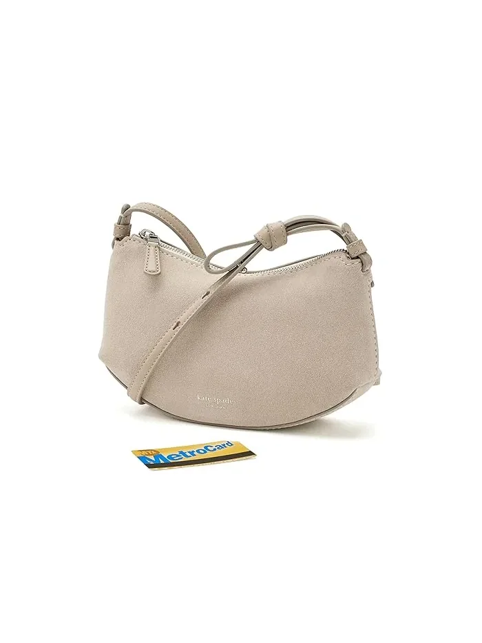 Сумка кросс-боди Loop Suede Kate Spade New York — изображение 3 из 5, молочное стекло