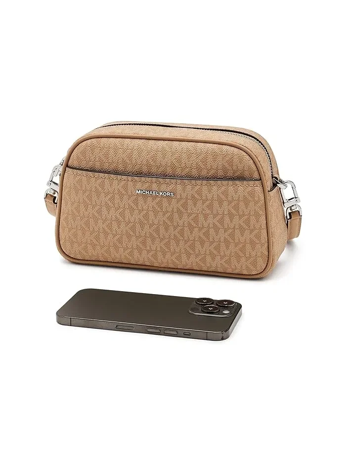 Сумка кросс-боди Jet Set Small Camera MICHAEL Michael Kors — изображение 3 из 5, арахисовый