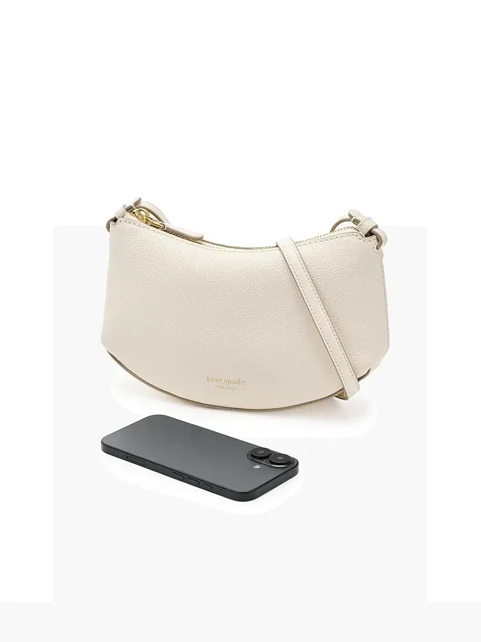Сумка кросс-боди Loop Pebbled Leather Kate Spade New York — изображение 3 из 5, бежевый