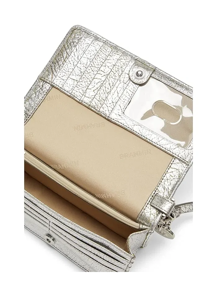 Сумка кросс-боди Minuette Brahmin — изображение 3 из 5, серебряный