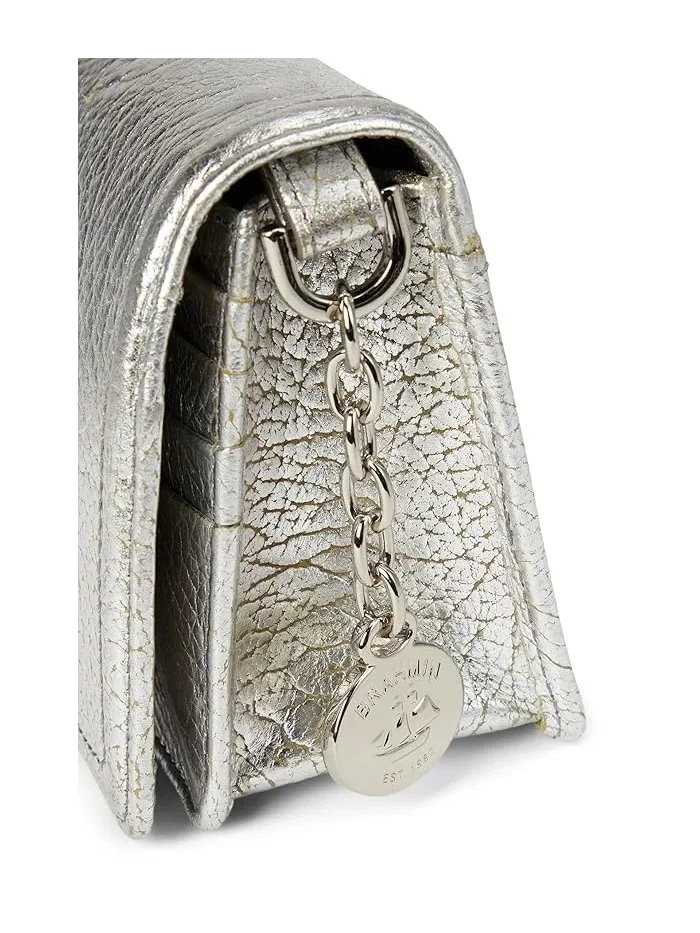 Сумка кросс-боди Minuette Brahmin — изображение 4 из 5, серебряный