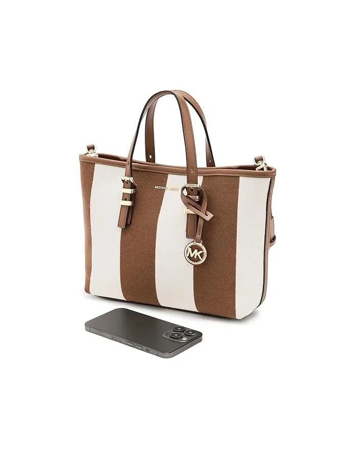 Сумка-тоут кроссбоди Quinn Small East West MICHAEL Michael Kors, Luggage 1 — изображение 3 из 5, кроссбоди багаж