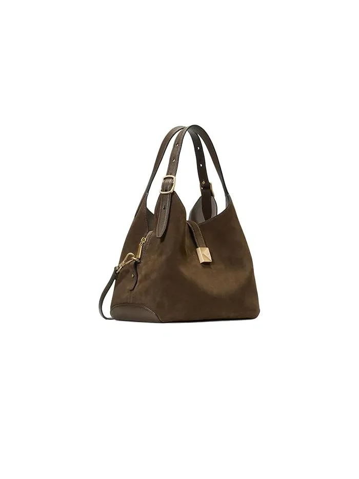 Сумка-тоут кроссбоди с тиснением и замшей Deco Kate Spade New York