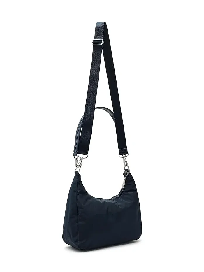 Сумка-кроссбоди с застежкой Coastal Flip Lock Half Moon Baggallini — изображение 2 из 5, полуночный цветок