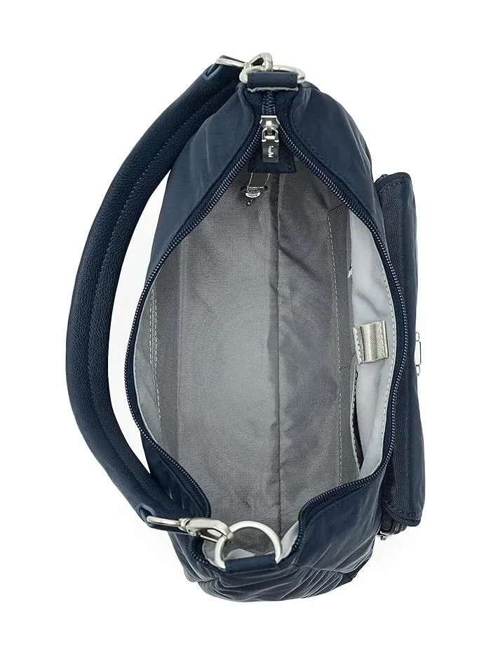 Сумка-кроссбоди с застежкой Coastal Flip Lock Half Moon Baggallini — изображение 5 из 5, полуночный цветок
