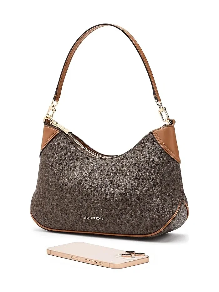 Сумка кроссбоди Jet Set Medium Convertible Pouchette MICHAEL Michael Kors — изображение 3 из 5, коричневый