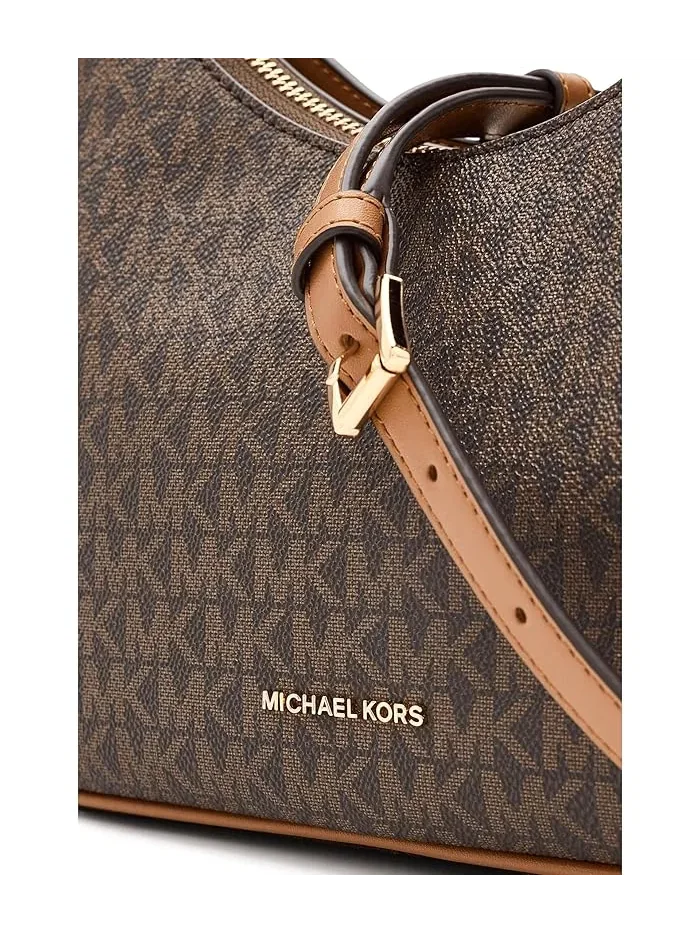 Сумка кроссбоди Jet Set Medium Convertible Pouchette MICHAEL Michael Kors — изображение 4 из 5, коричневый