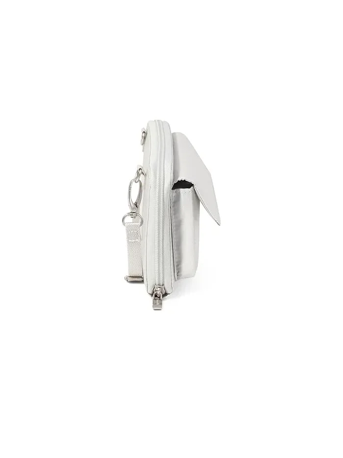 Кошелек-кроссбоди с RFID Silver Metallic, Baggallini — изображение 5 из 5, серебристый металлик
